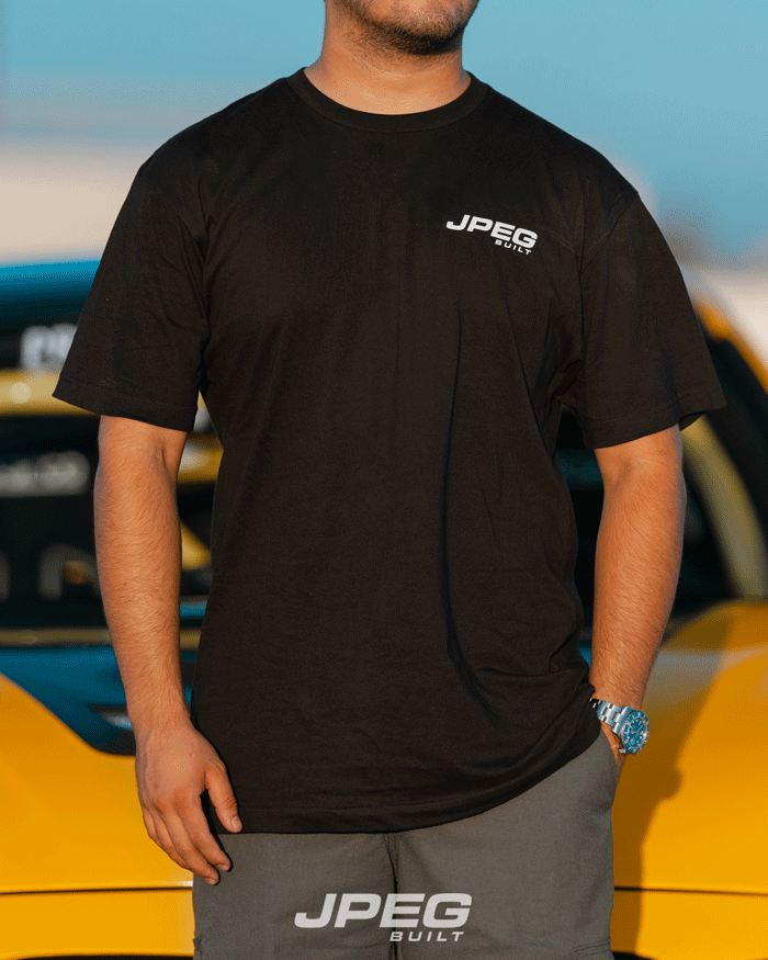 JPEG Built Black T-Shirt